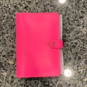 Filofax Personal in Fluoro Pink